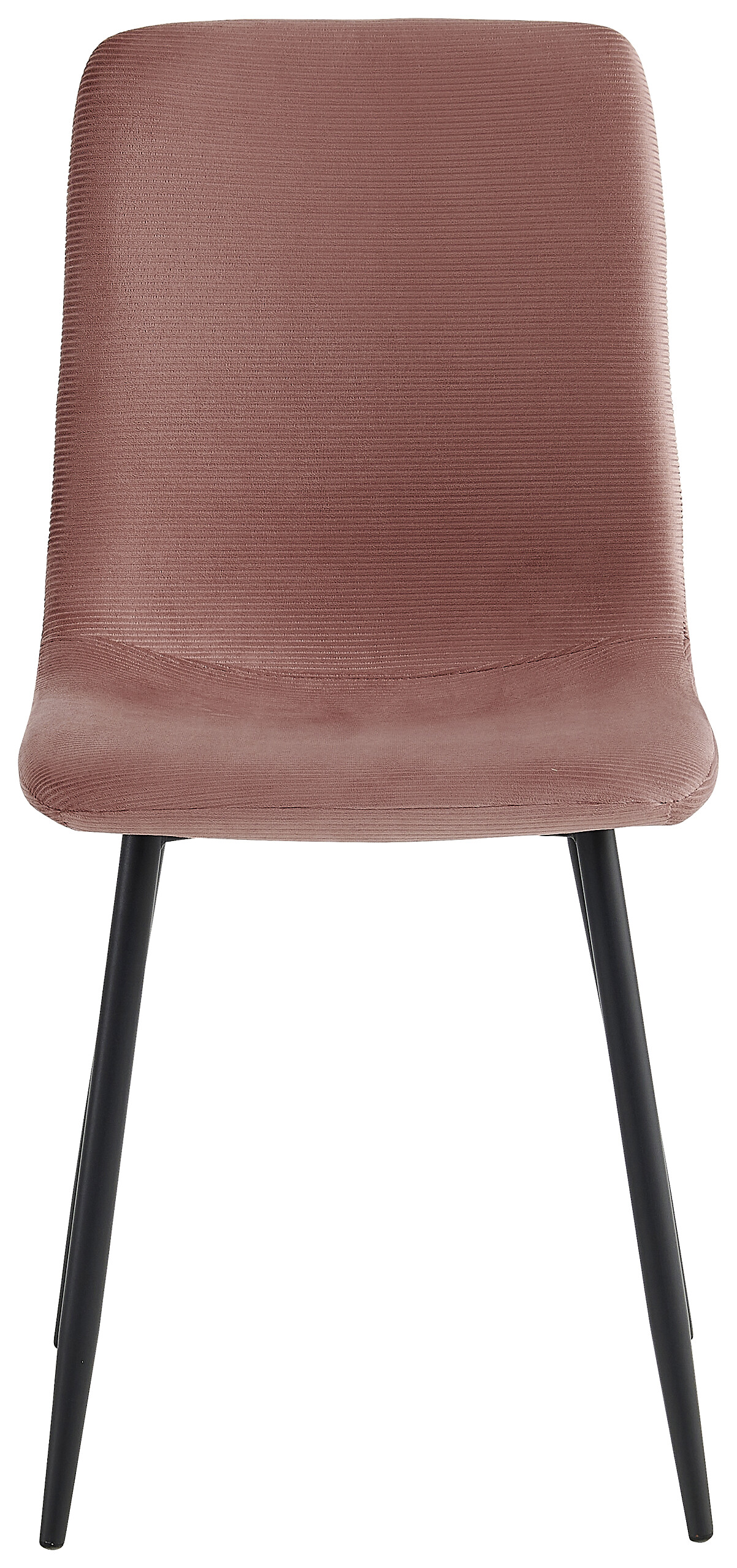 Stuhl Leipzig, 4er-Set altrosa Microfaser B/H/T: ca. 44x92x54 cm