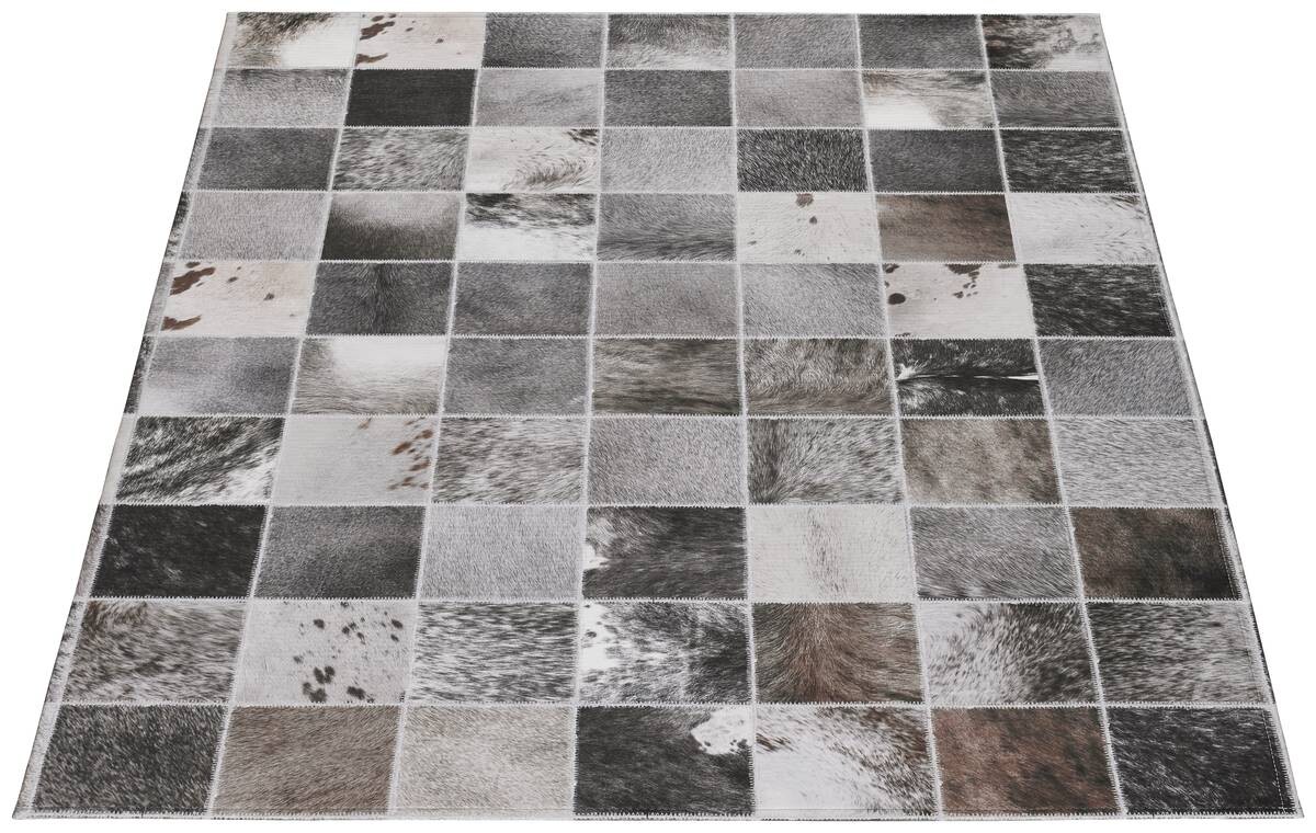 Fellimitat Maverick grau B/L: ca. 120x170 cm