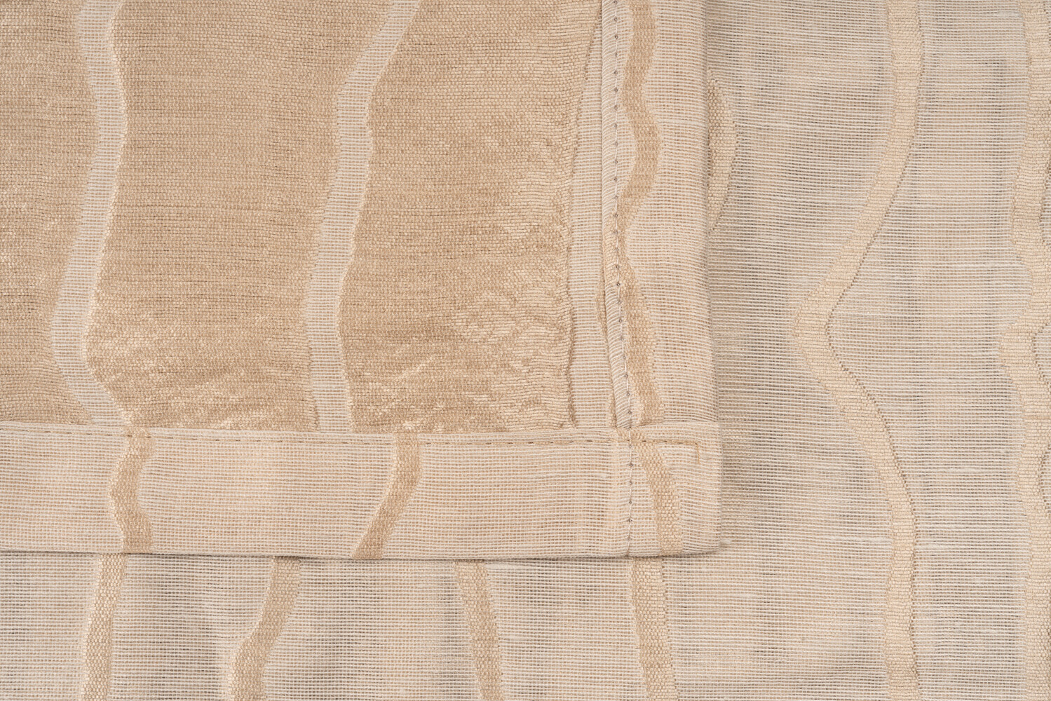 Ösenvorhang STREAM sand B/L: ca. 135x300 cm