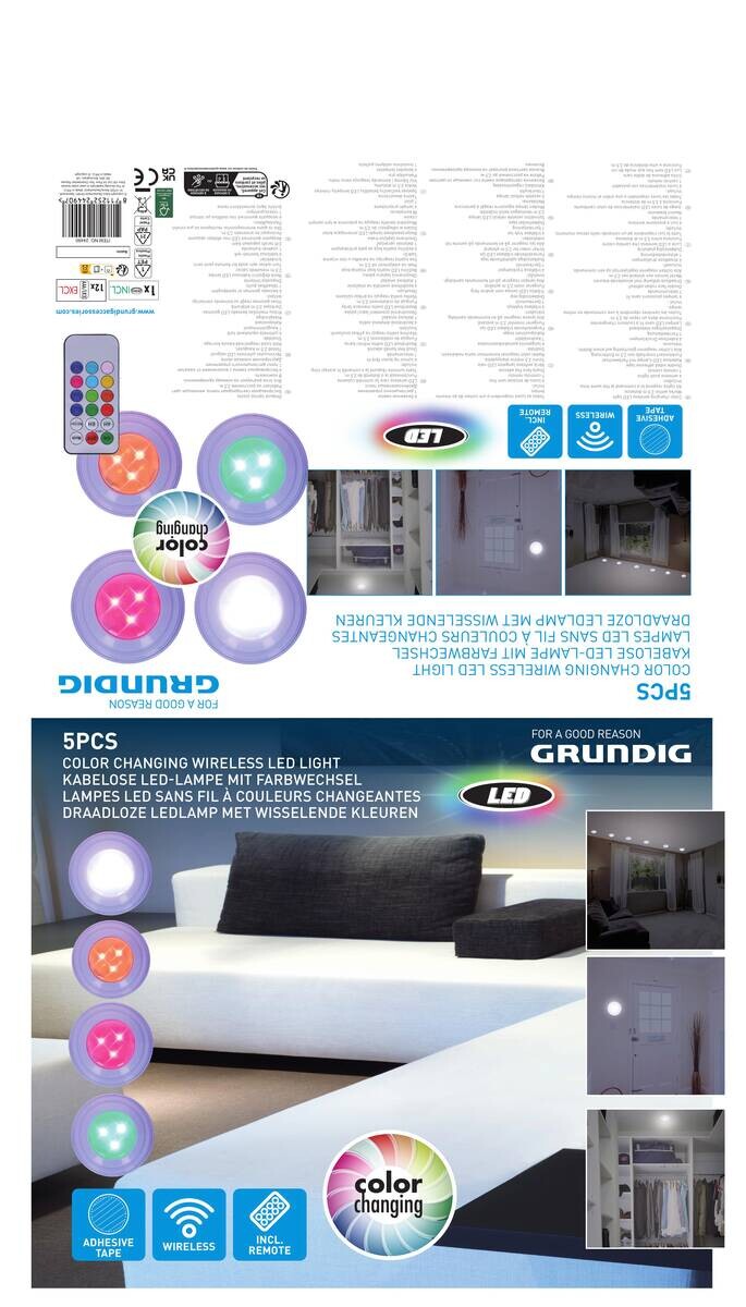 Grundig Spots B/H/L: ca. 6,9x2,9x6,9 cm