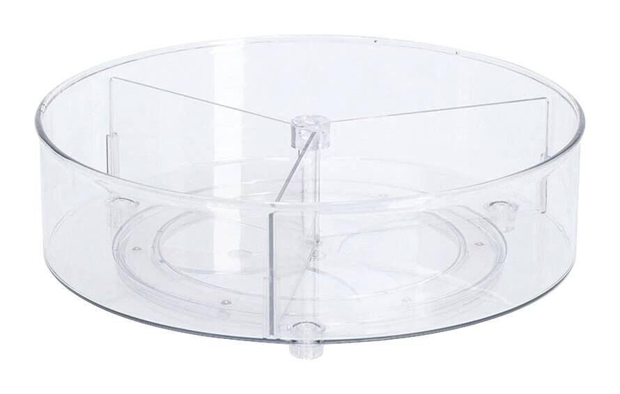 Zeller Dreh-Organizer transparent Kunststoff B/H/L: ca. 27x8,5x27 cm