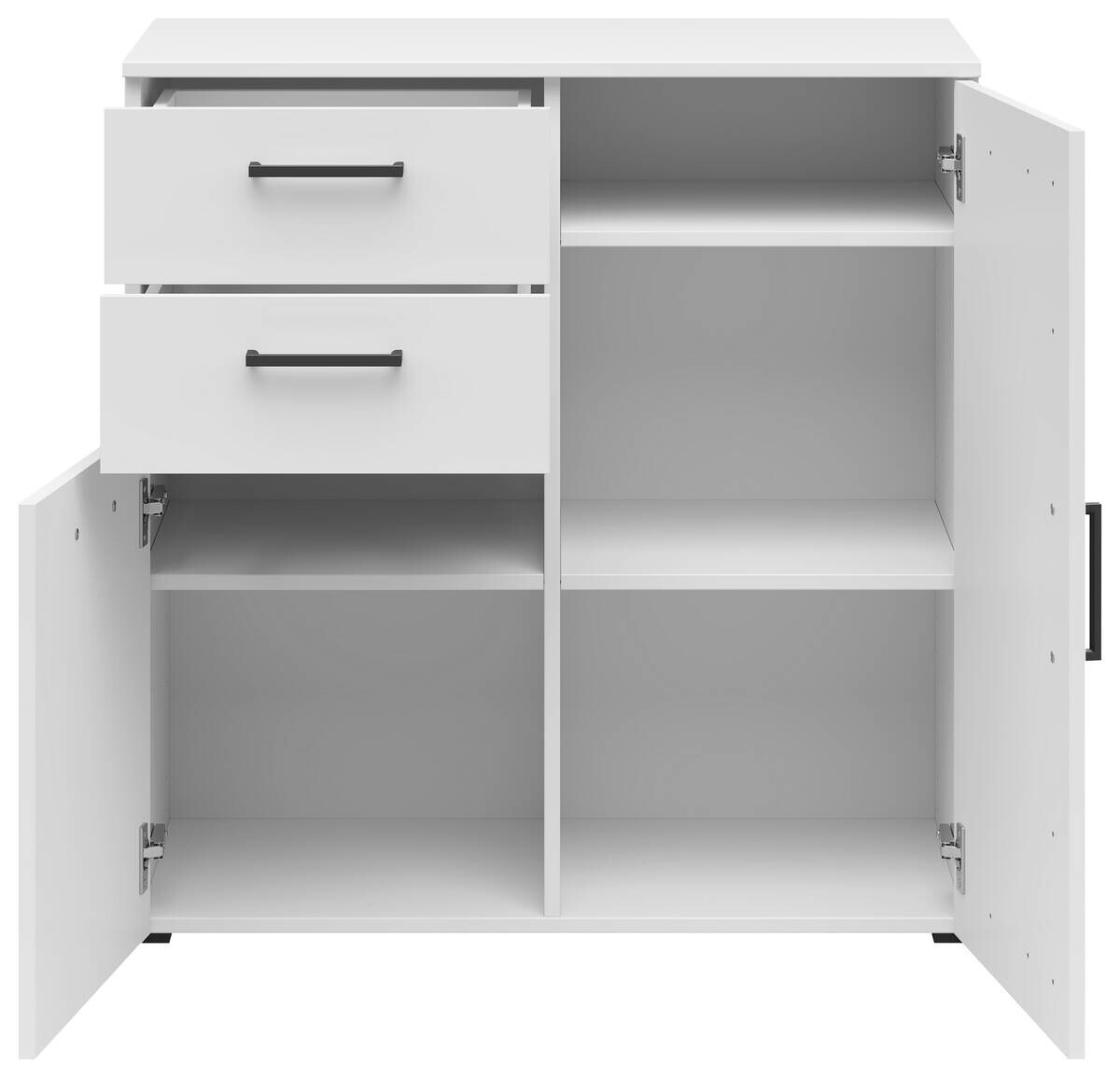 Kommode Multi-Stauraum Typ 26 weiß B/H/T: ca. 80x83x40 cm