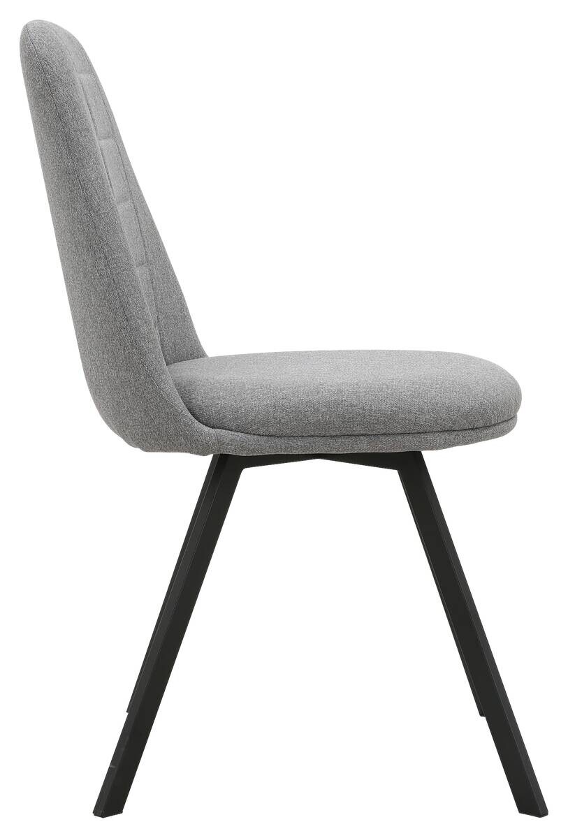 Stuhl CORA grau Microfaser B/T: ca. 56,5x85 cm