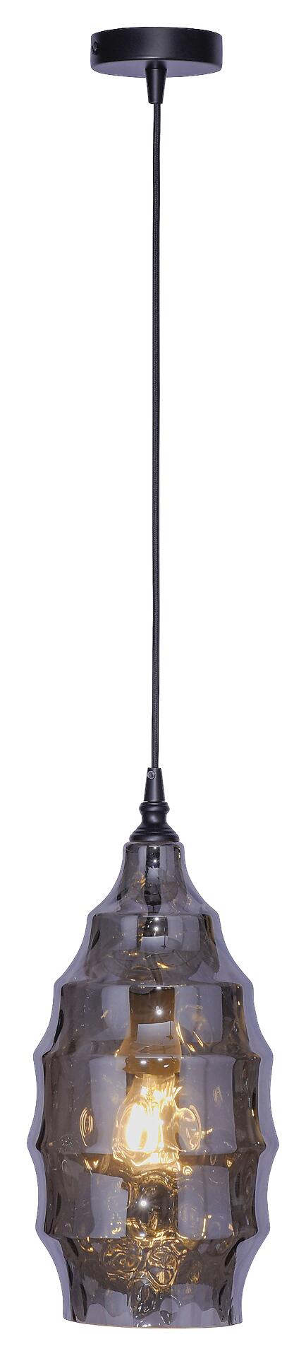 Paul Neuhaus Pendelleuchte PN8267-25 Rauch Glas Metall H/D: ca. 120x19 cm E27 1 Brennstellen