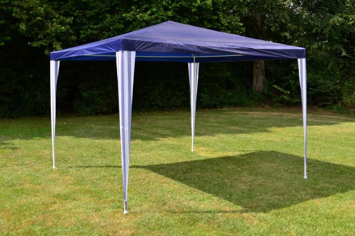 VCM Pavillon blau Stahlrohr B/H/L: ca. 300x197x300 cm