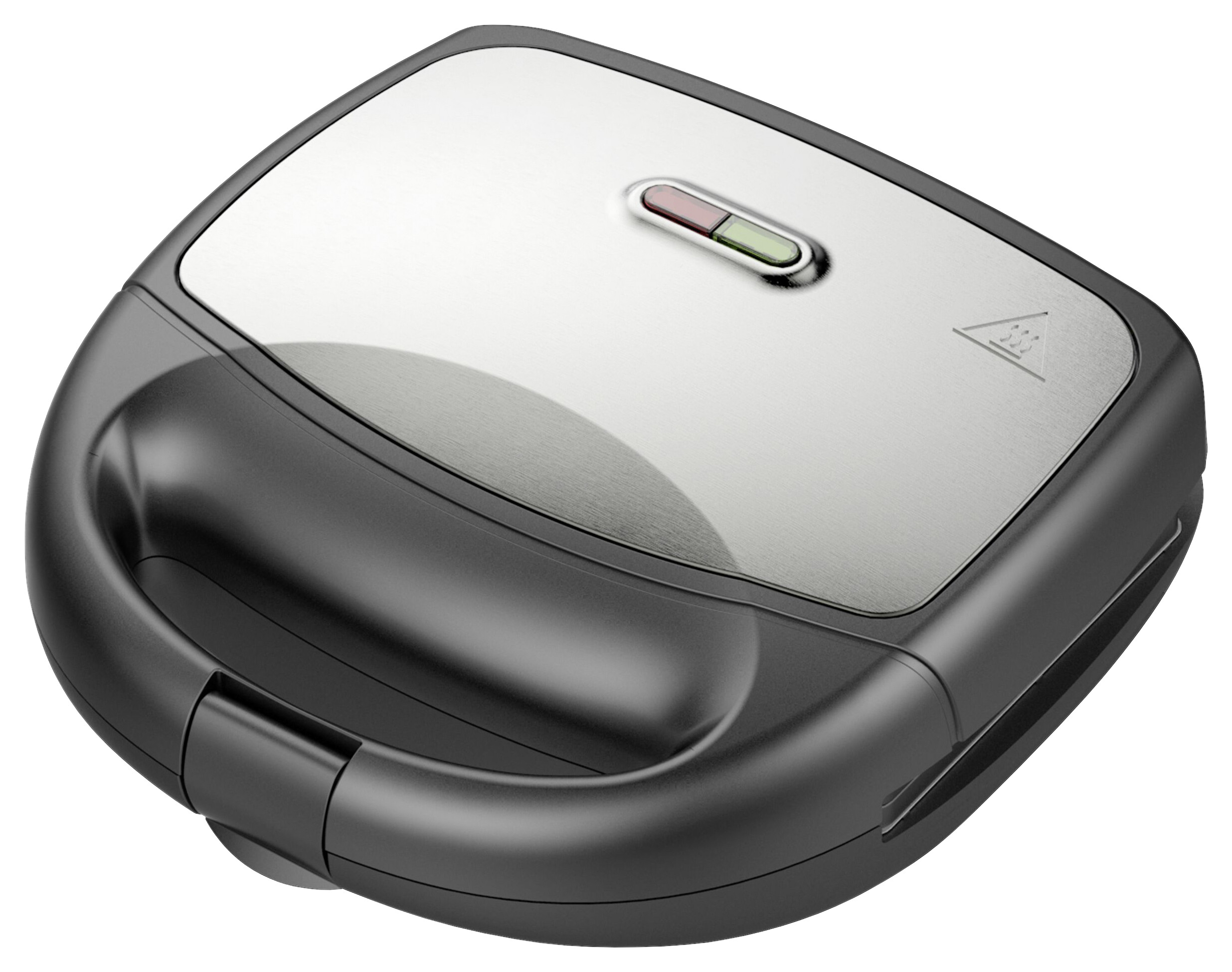 Emerio Sandwichtoaster silber schwarz Metall Kunststoff B/H/L: ca. 22x9,6x23,2 cm