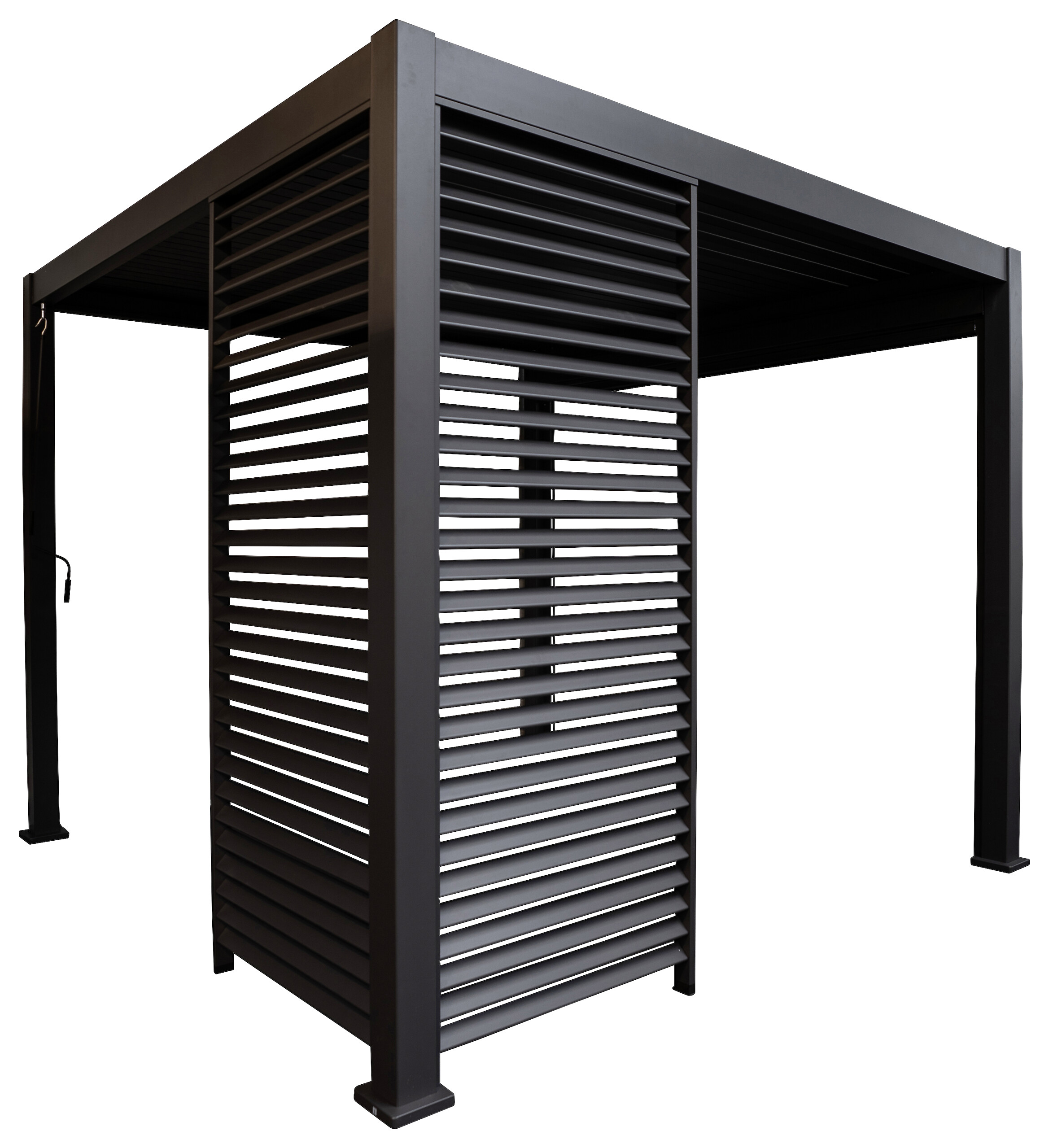 Mirador Lamellen-Seitenteil für Pergola Deluxe anthrazit Aluminium B/H/L: ca. 93x236,1x6 cm