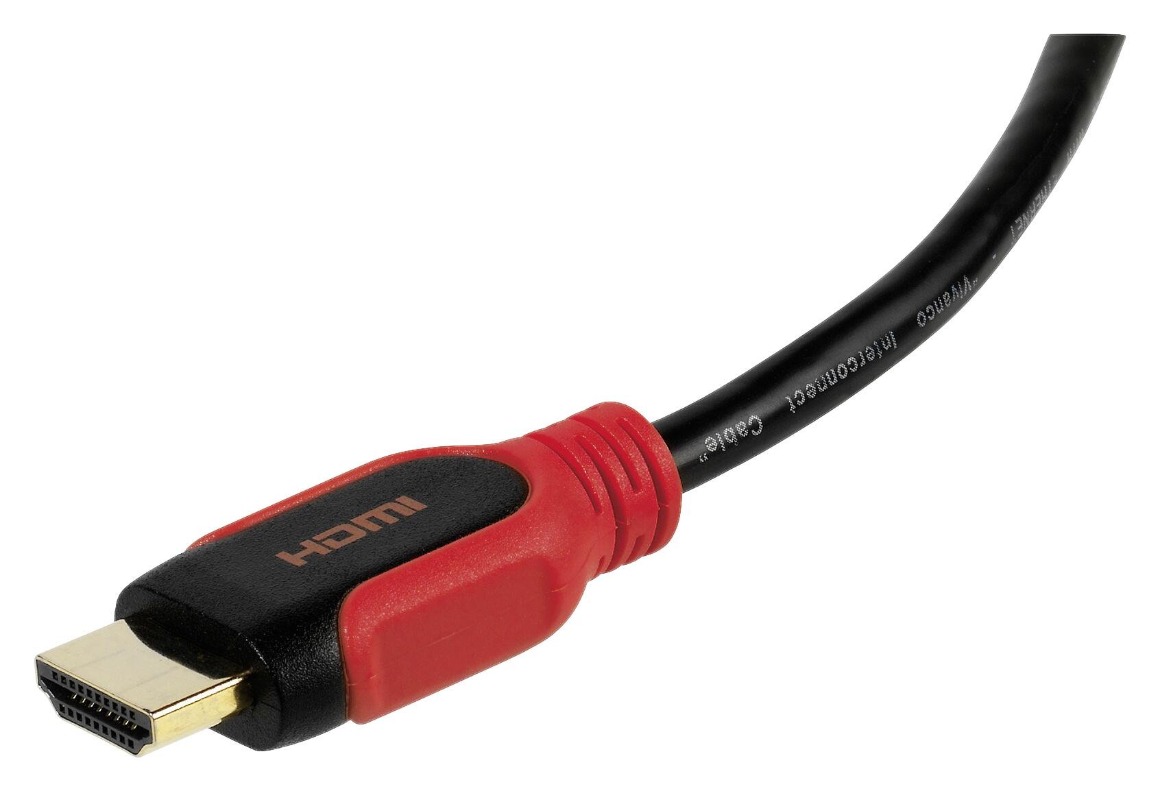 Vivanco HDMI-Kabel schwarz rot