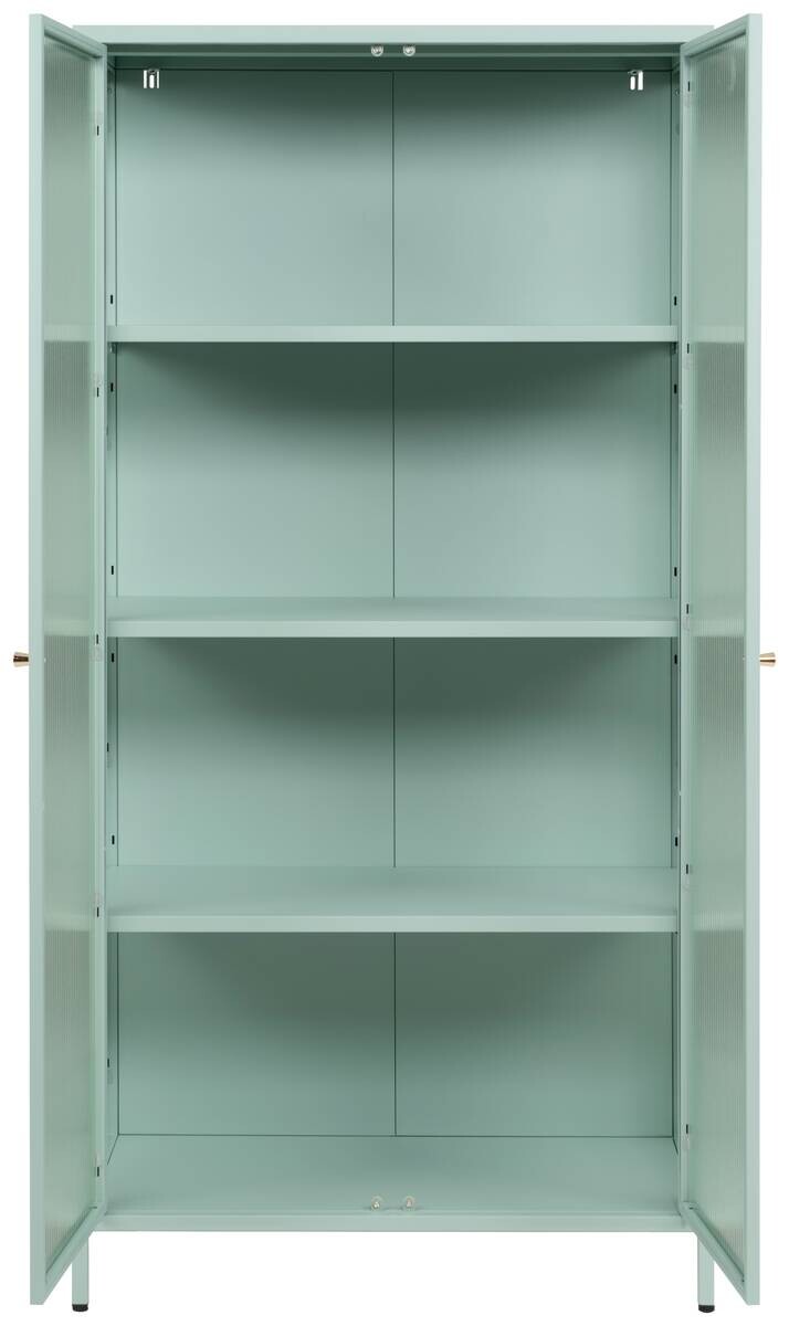 Vitrine Milton mint B/H/T: ca. 80x160x40 cm