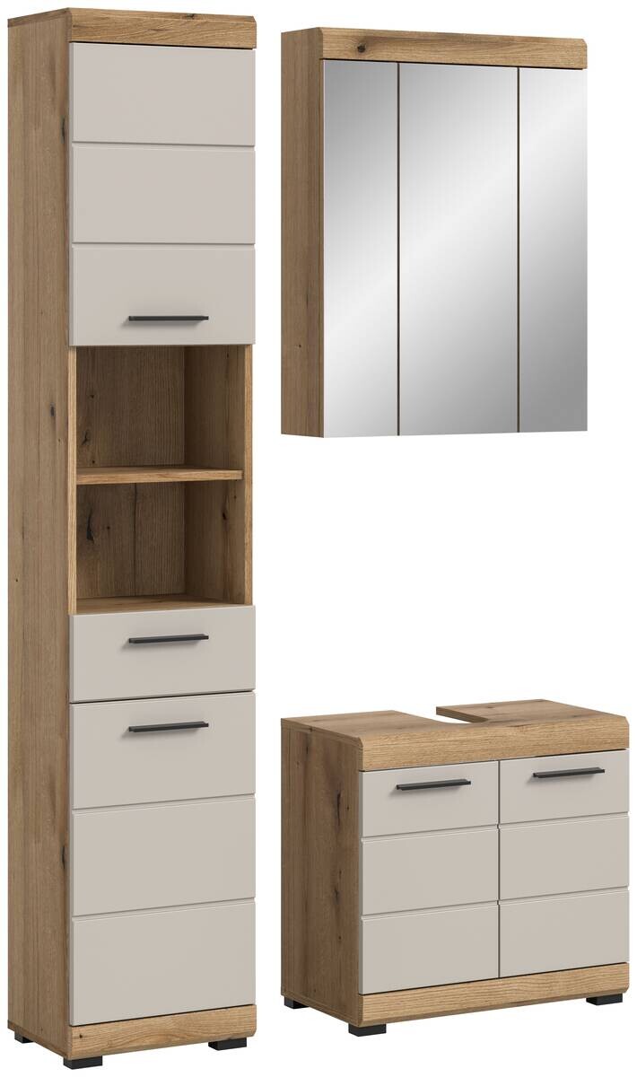 Badezimmer-Set Scout Evoke Oak Nachbildung Kaschmirgrau Nachbildung B/H/T: ca. 112x191x34 cm