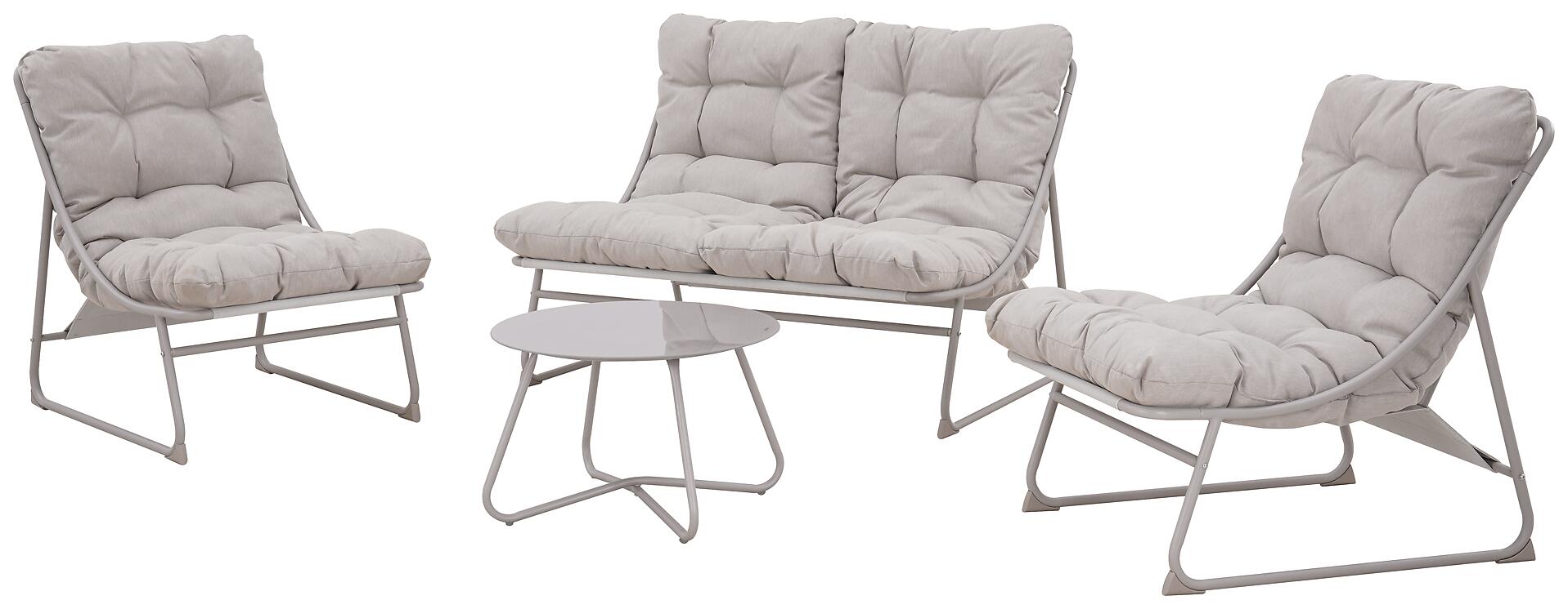 POCOline Gartensitzgruppe beige Textilene