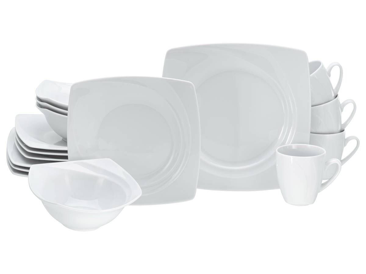CreaTable Kombiservice CELEBRATION weiß Porzellan 16 tlg. CreaTable Kombiservice CELEBRATION weiß Porzellan 16 tlg.