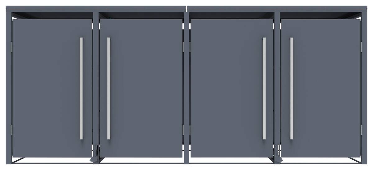 Westmann Mülltonnenbox Pedura anthrazit B/H/L: ca. 265x116x80 cm