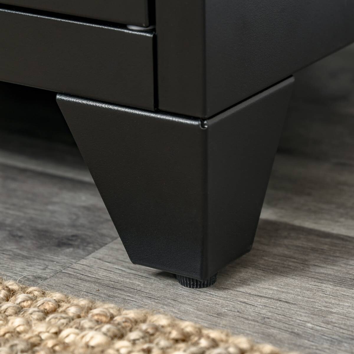 Nachtkonsole 831-429BK schwarz B/H/T: ca. 40x50x40 cm