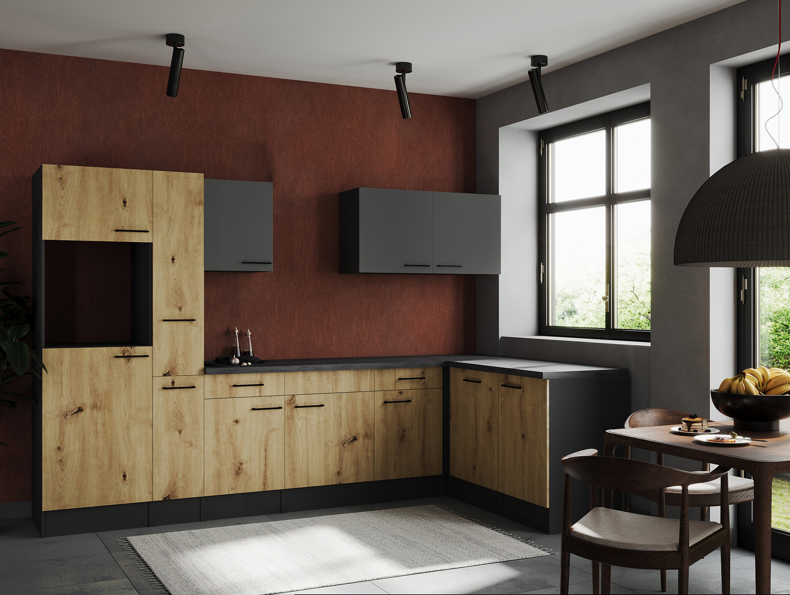 Winkelküche Oliver B/H/T: ca. 310x205x172 cm