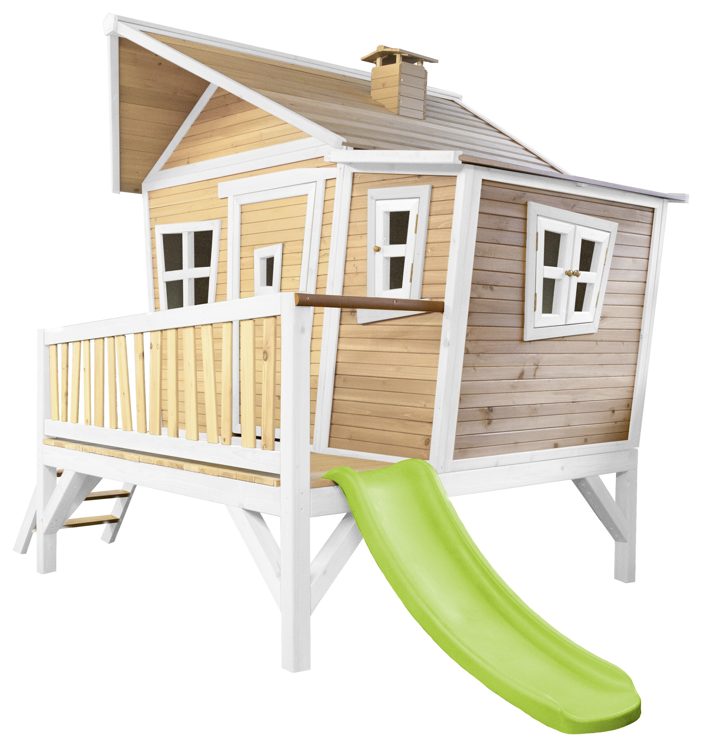 AXI Spielhaus Emma braun B/H/L: ca. 349x227x193 cm