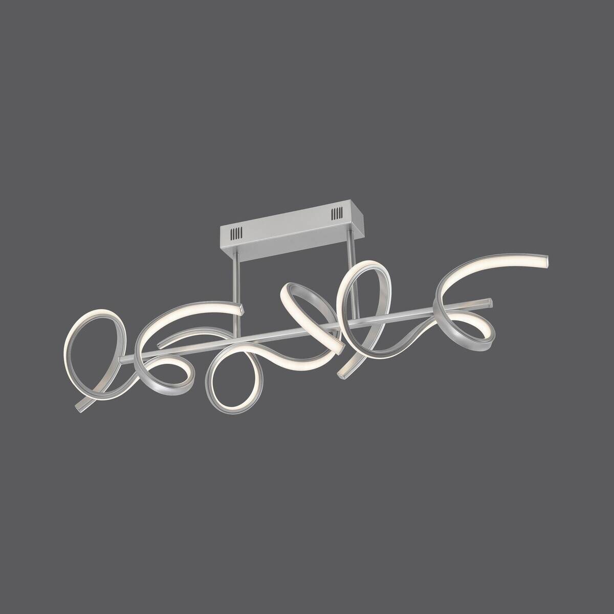 Just Light Deckenleuchte Curls silber Alu B/H/L: ca. 21x30x82 cm