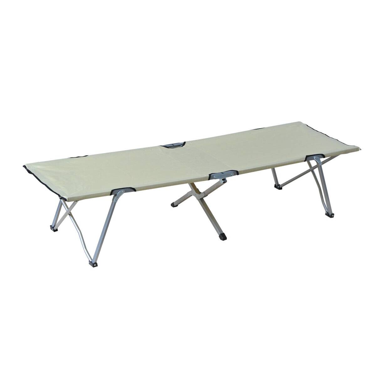 Outsunny Feldbett beige Metall B/H/L: ca. 64x40x193 cm