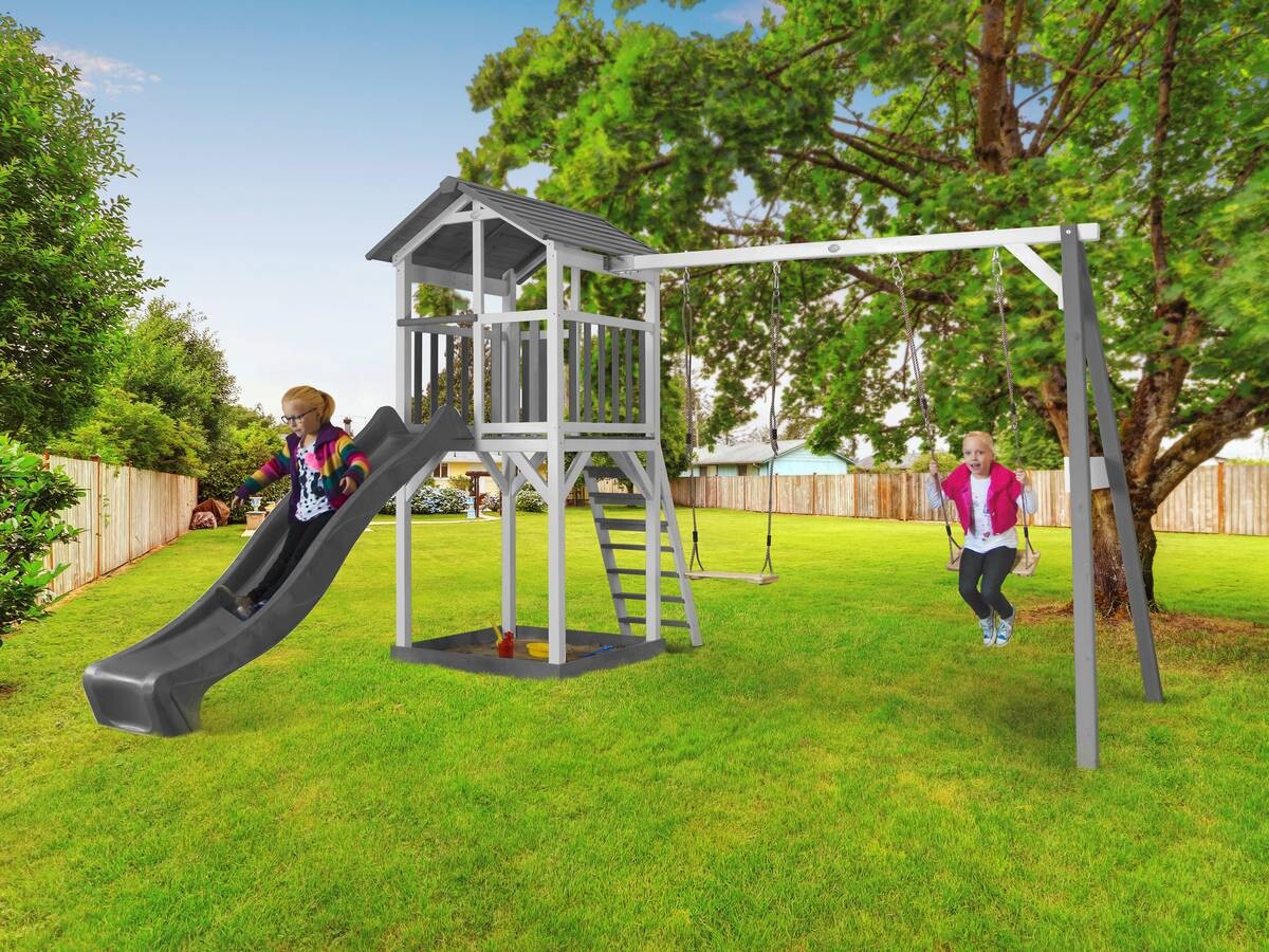 AXI Spielturm Beach Tower grau B/H/T: ca. 356,6x241,9x349 cm