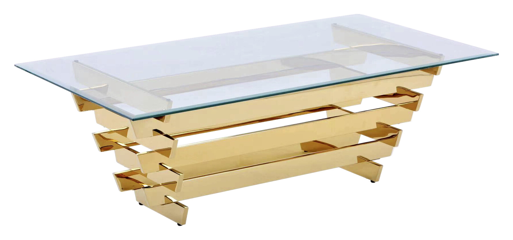 Glascouchtisch Pyramide