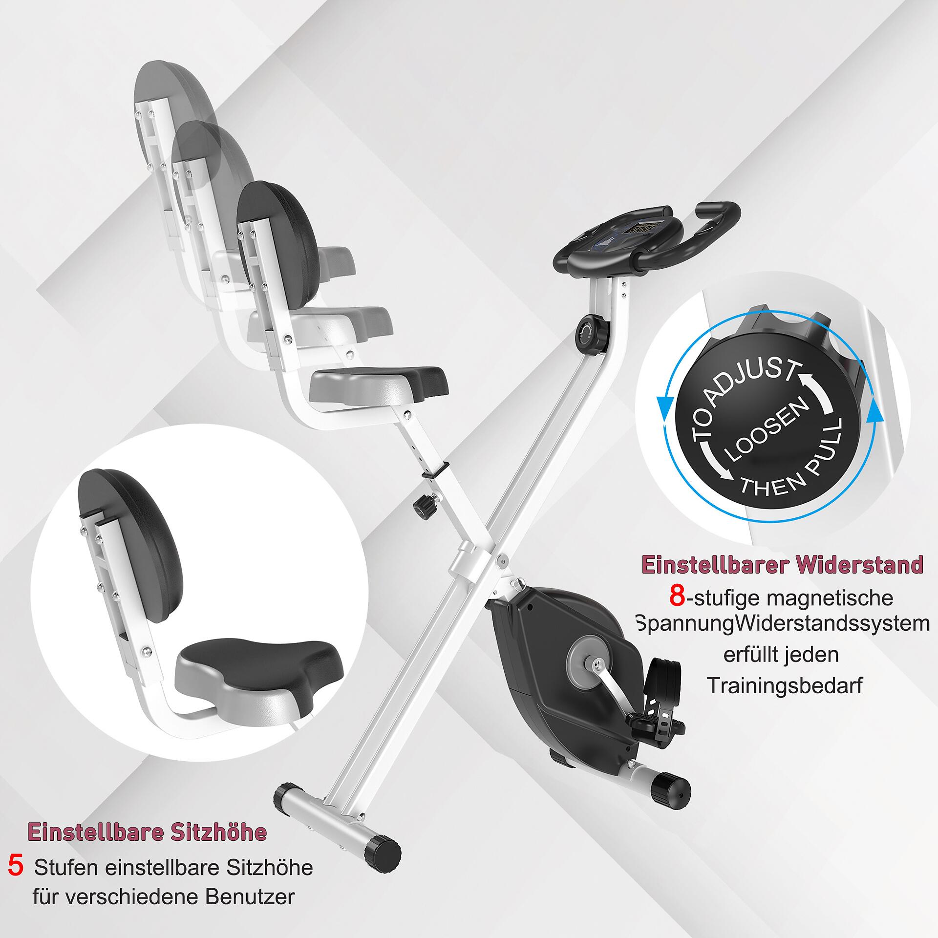 HOMCOM Fahrradtrainer schwarz Stahl B/H/T: ca. 43x109x97 cm