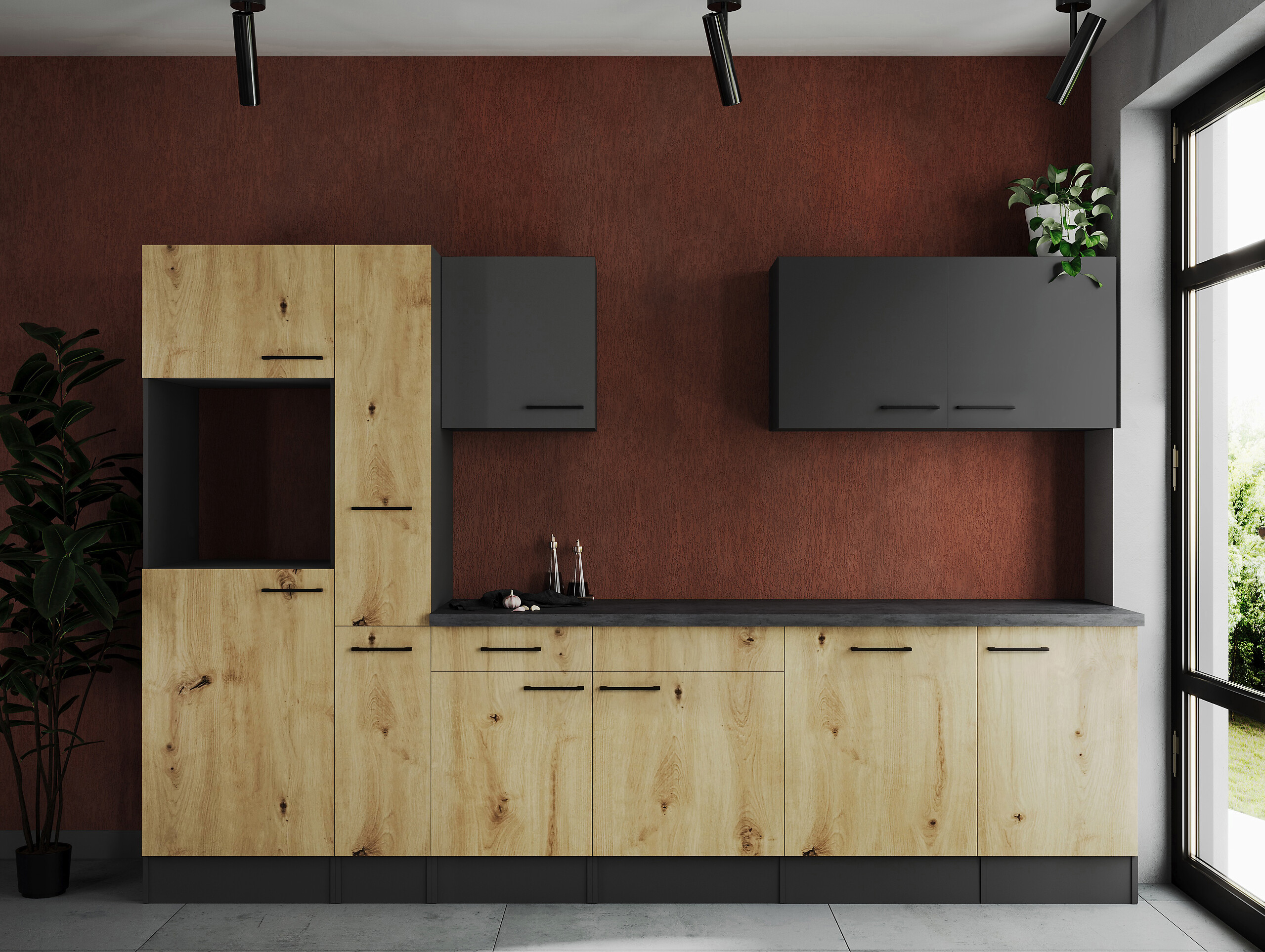 Küchenblock Oliver B/H/T: ca. 310x205x60 cm