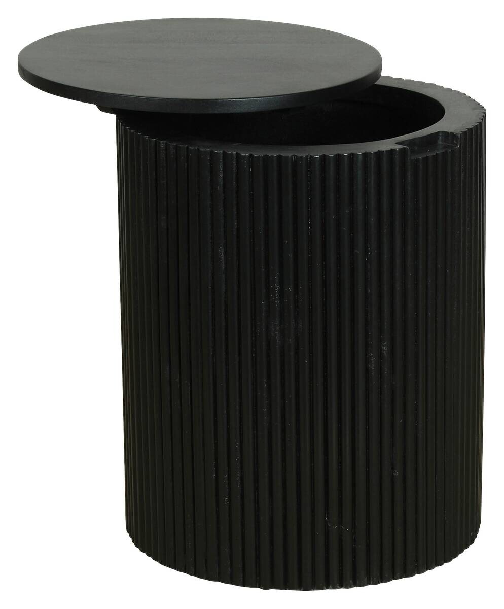 Beistelltisch OWEN schwarz Mango H/D: ca. 50x40 cm