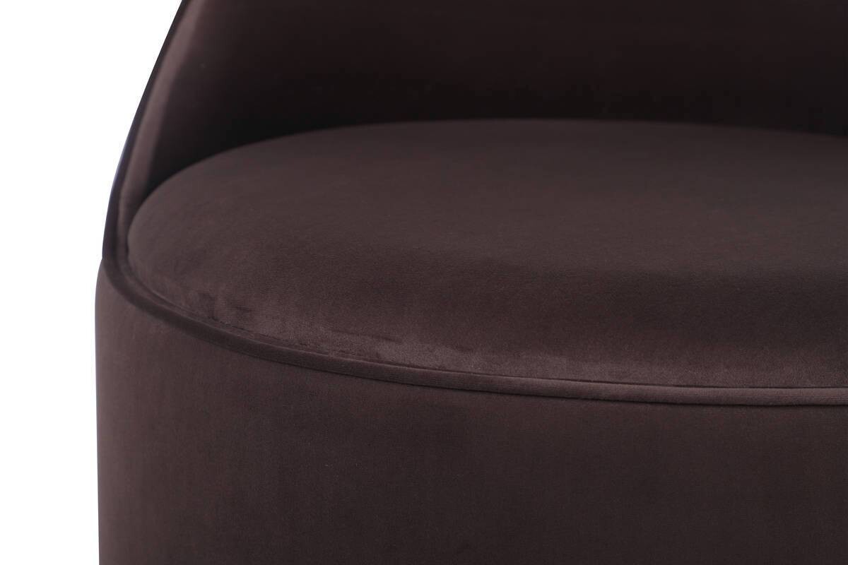 Hocker Viktor 100 braun H/D: ca. 68x52 cm