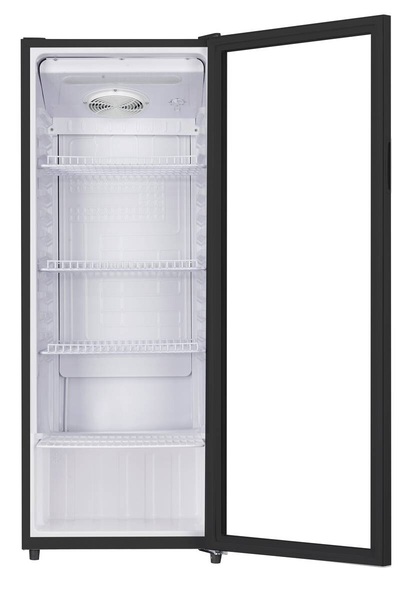 POCOline Glastürkühlschrank GTK144-235 DB schwarz B/H/T: ca. 54x144x55 cm