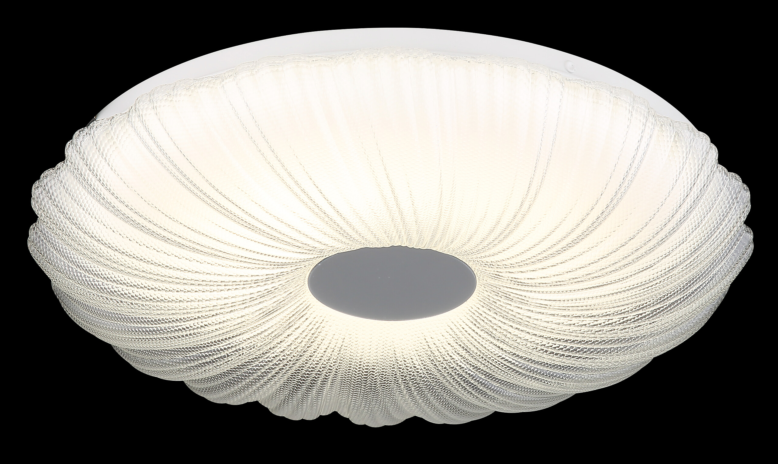 GLOBO Deckenleuchte weiß Satiniert Opal Metall Kunststoff H/D: ca. 7x38 cm 1 Brennstellen