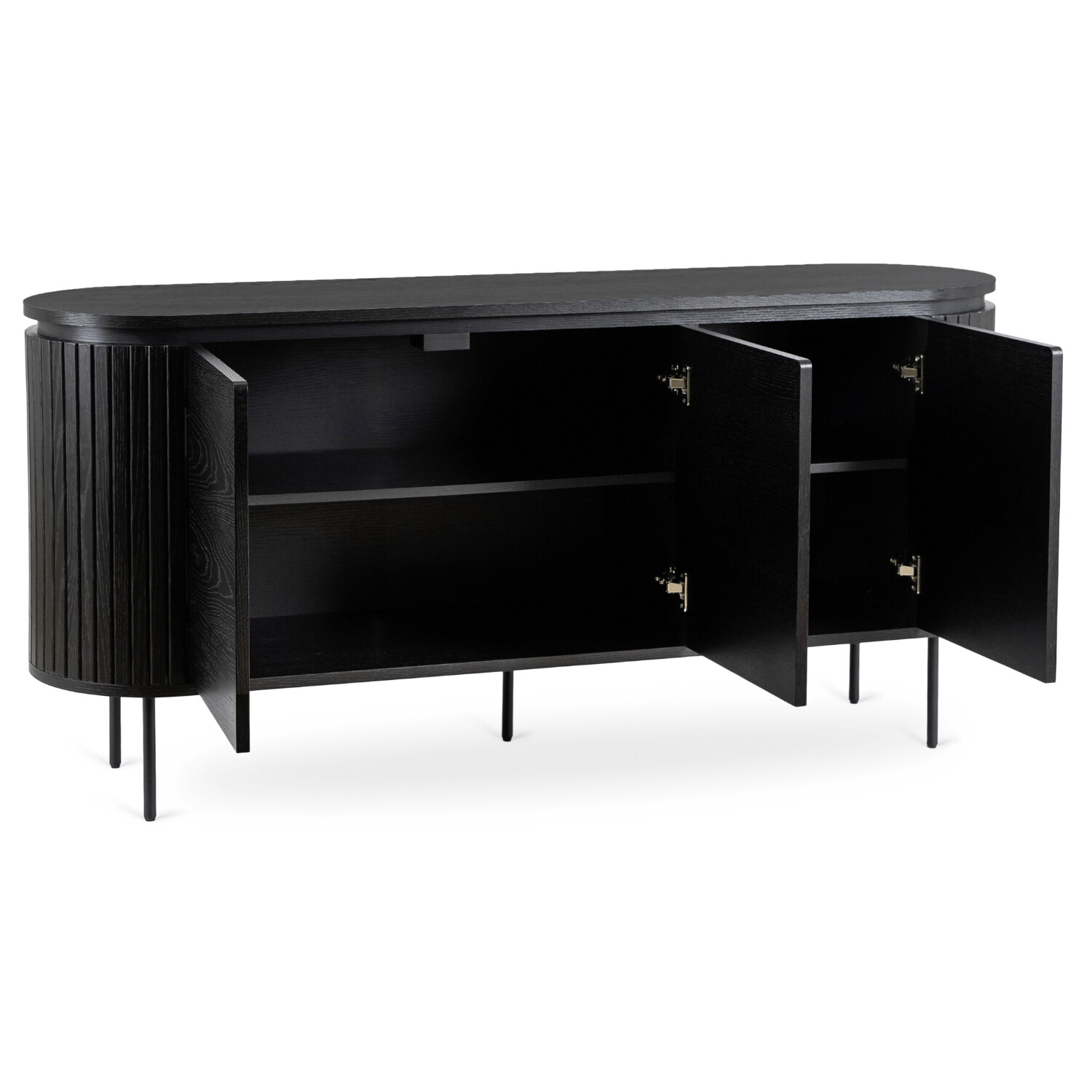 Kommode ALBERI schwarz B/H/T: ca. 160x76x40 cm