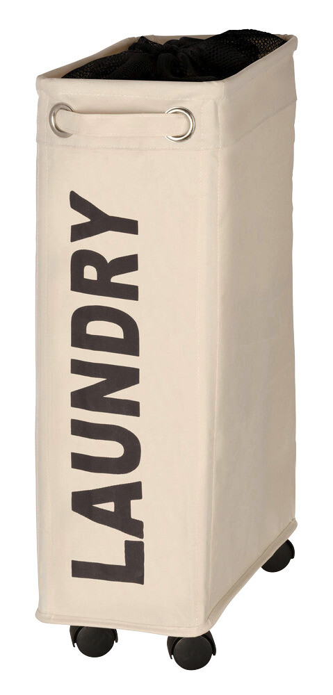 WENKO Wäschekorb beige braun Kunststoff