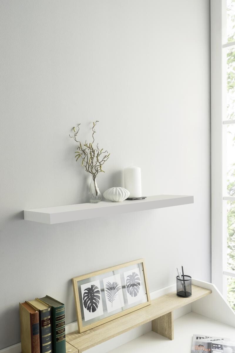Wandboard Shelvy 80 weiß B/H/T: ca. 80x4x24 cm