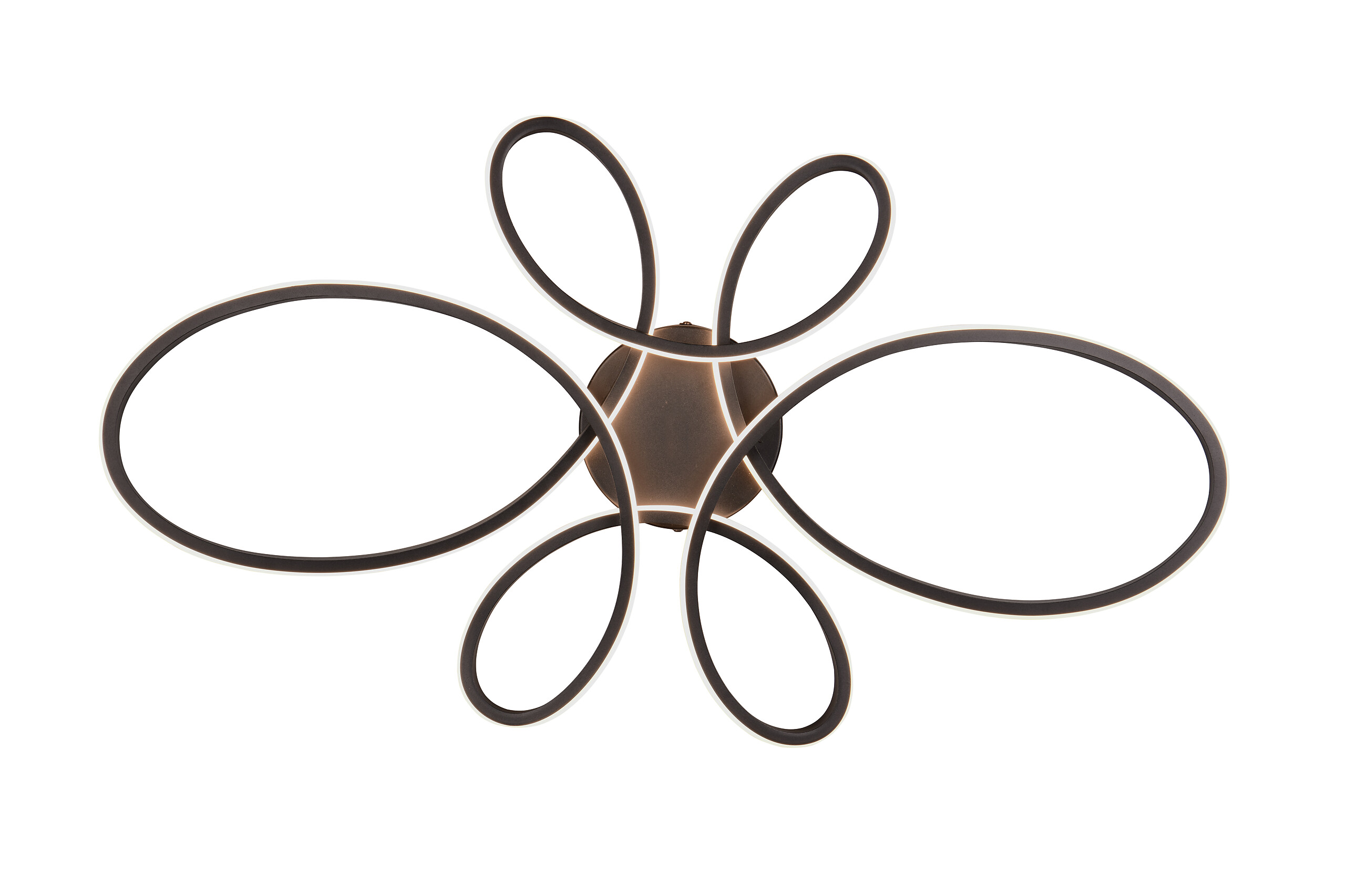 Trio LED-Deckenleuchte Fly mattschwarz Metall B/H/L: ca. 7,5x45,5x83 cm