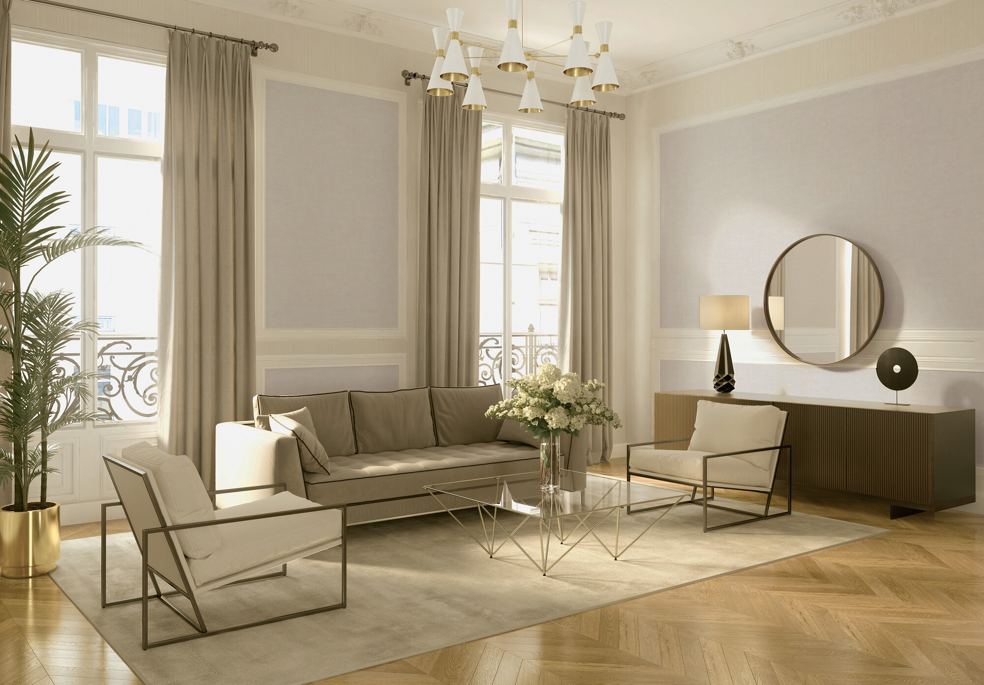 A.S.Creation Vliestapete creme beige B/H/D: ca. 53x1005x9,1 cm