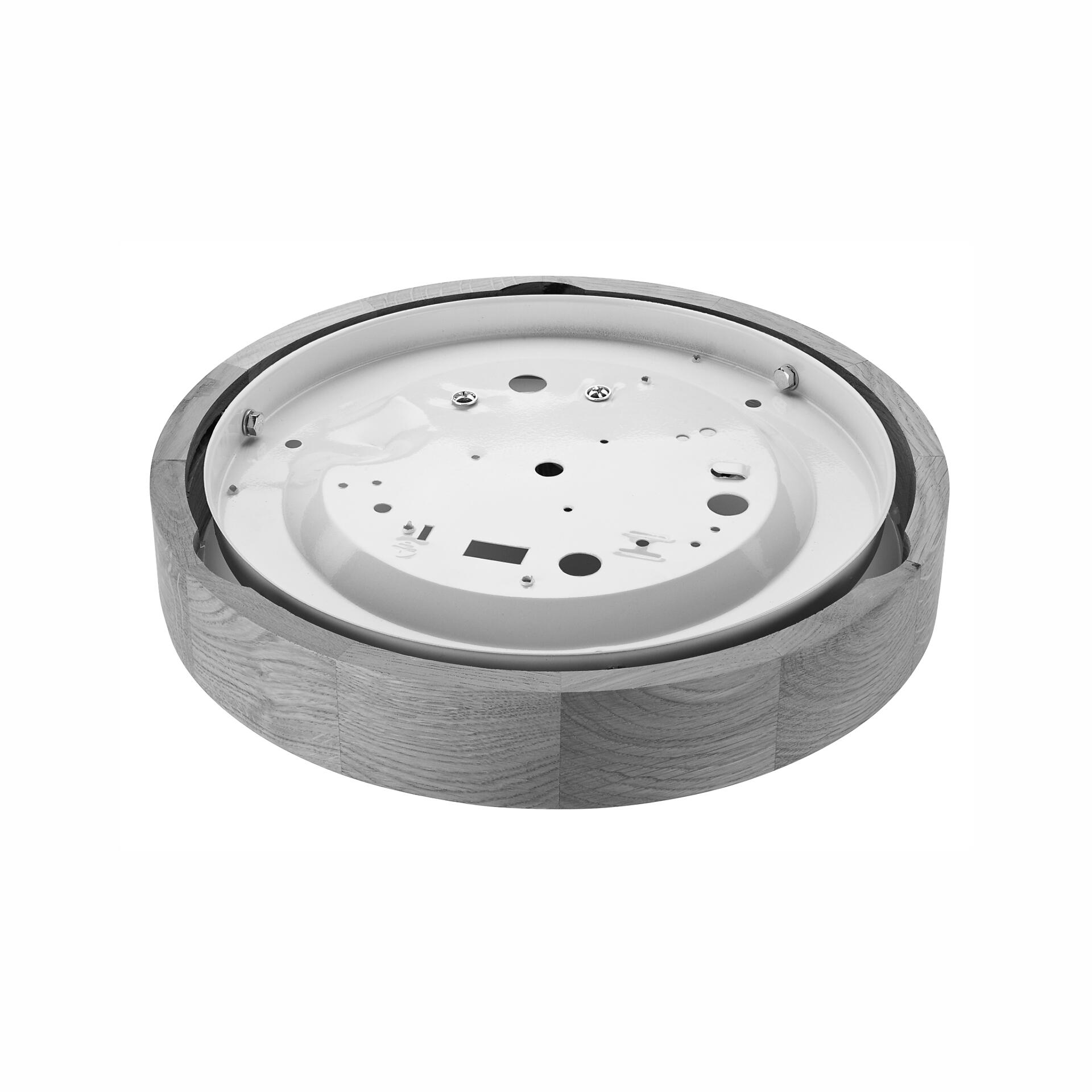 Lamkur Deckenleuchte ANELLO 41247 kiefer Glas Holz H/L: ca. 8x27 cm E27 1 Brennstellen