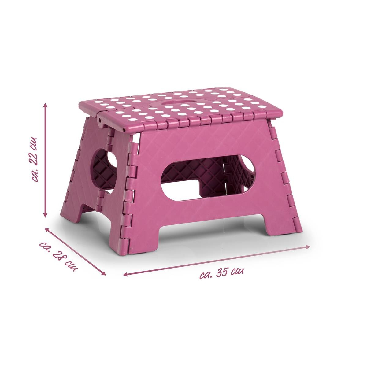 Zeller Klapphocker beere B/H/L: ca. 28x22x35 cm
