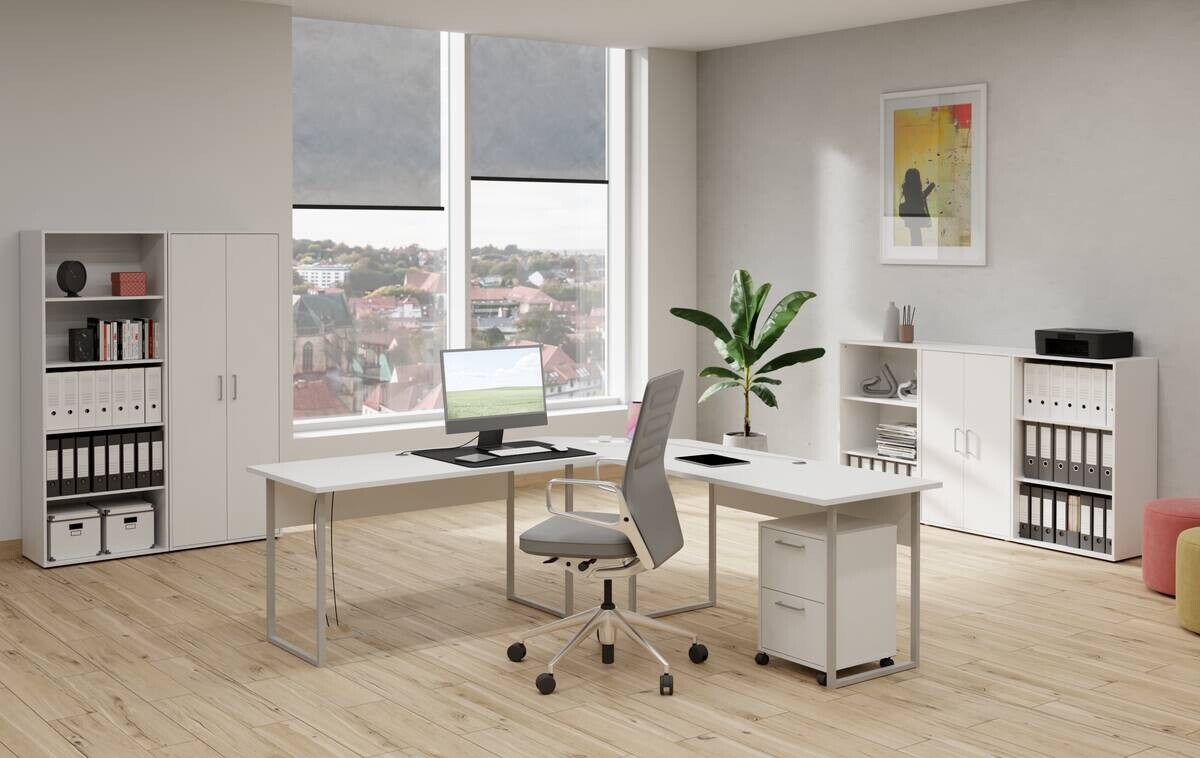 Rollcontainer  weiß B/H/T: ca. 38x57x39 cm