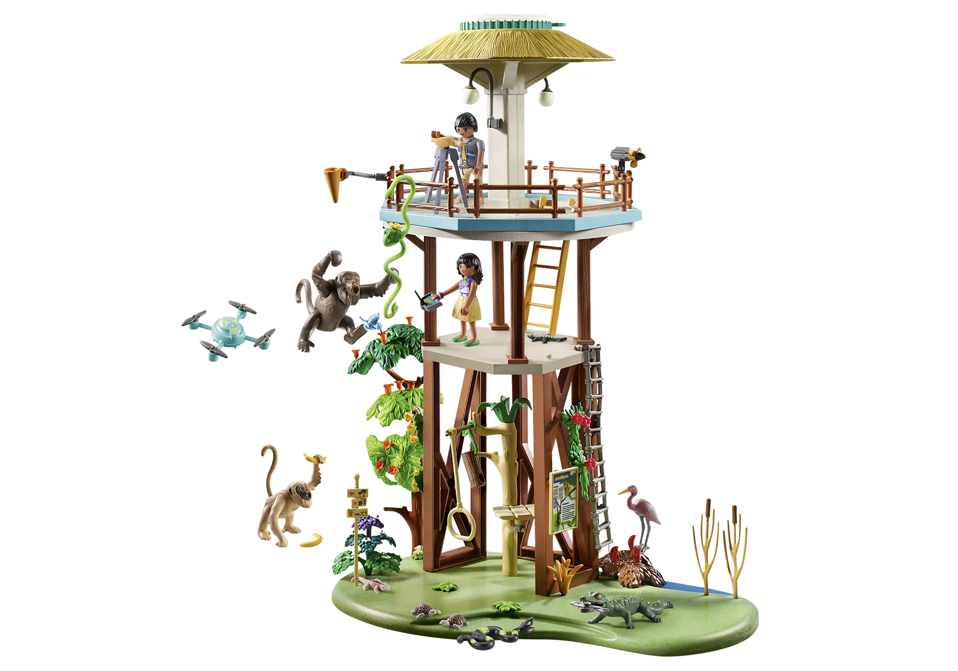Playmobil Wiltopia Forschungsturm mit Kompass 71008