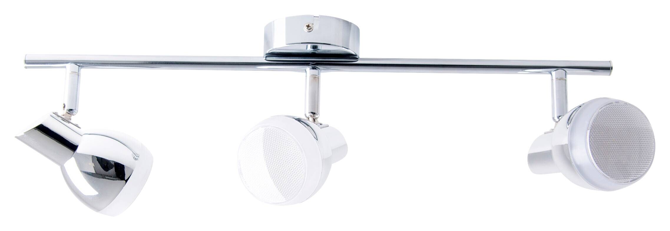 Näve Leuchten Deckenleuchte 1165142 Chrom Metall Kunststoff B/H/T: ca. 8x13x48 cm 3 Brennstellen