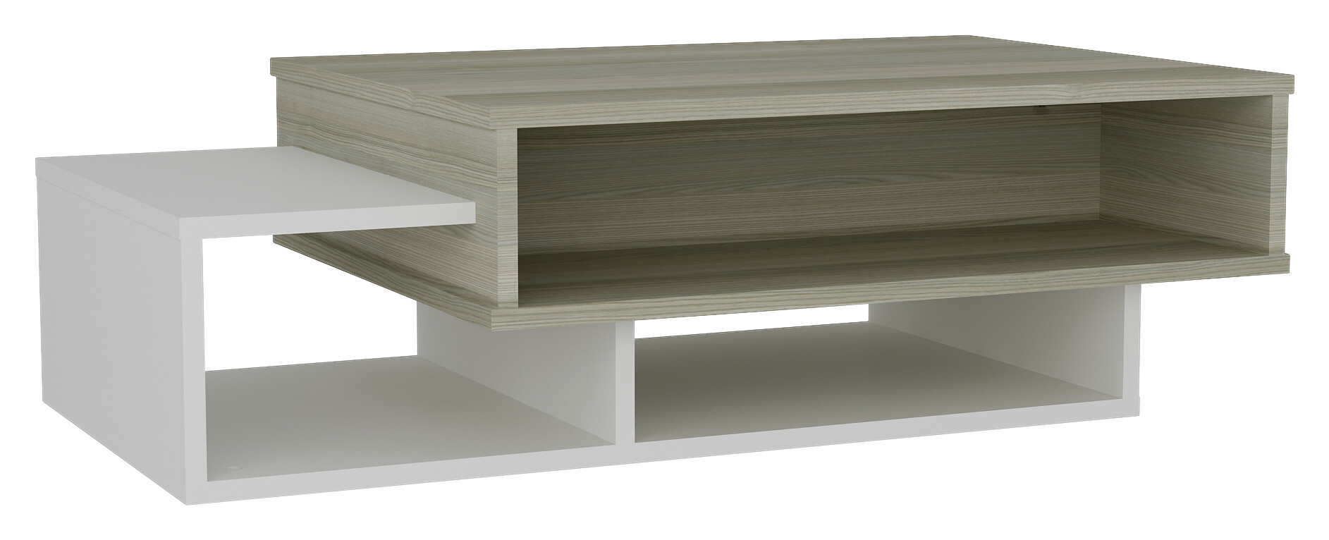 Couchtisch Tab weiß Cordoba Nachbildung B/H/T: ca. 105x32x60 cm