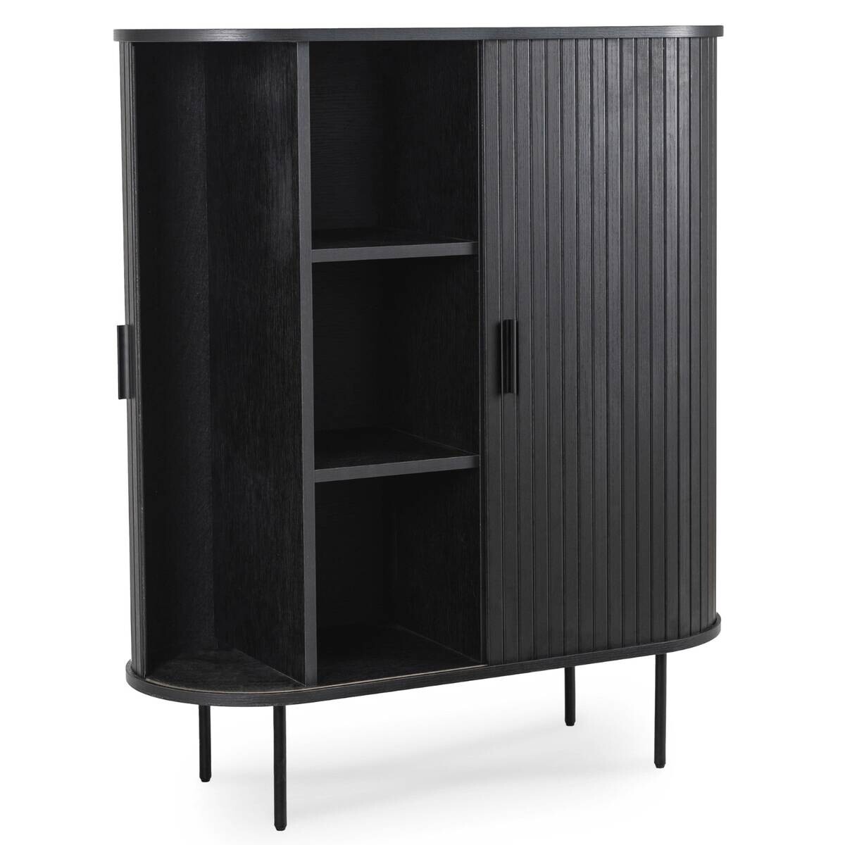 Kommode SELVA schwarz B/H/T: ca. 100x118x40 cm