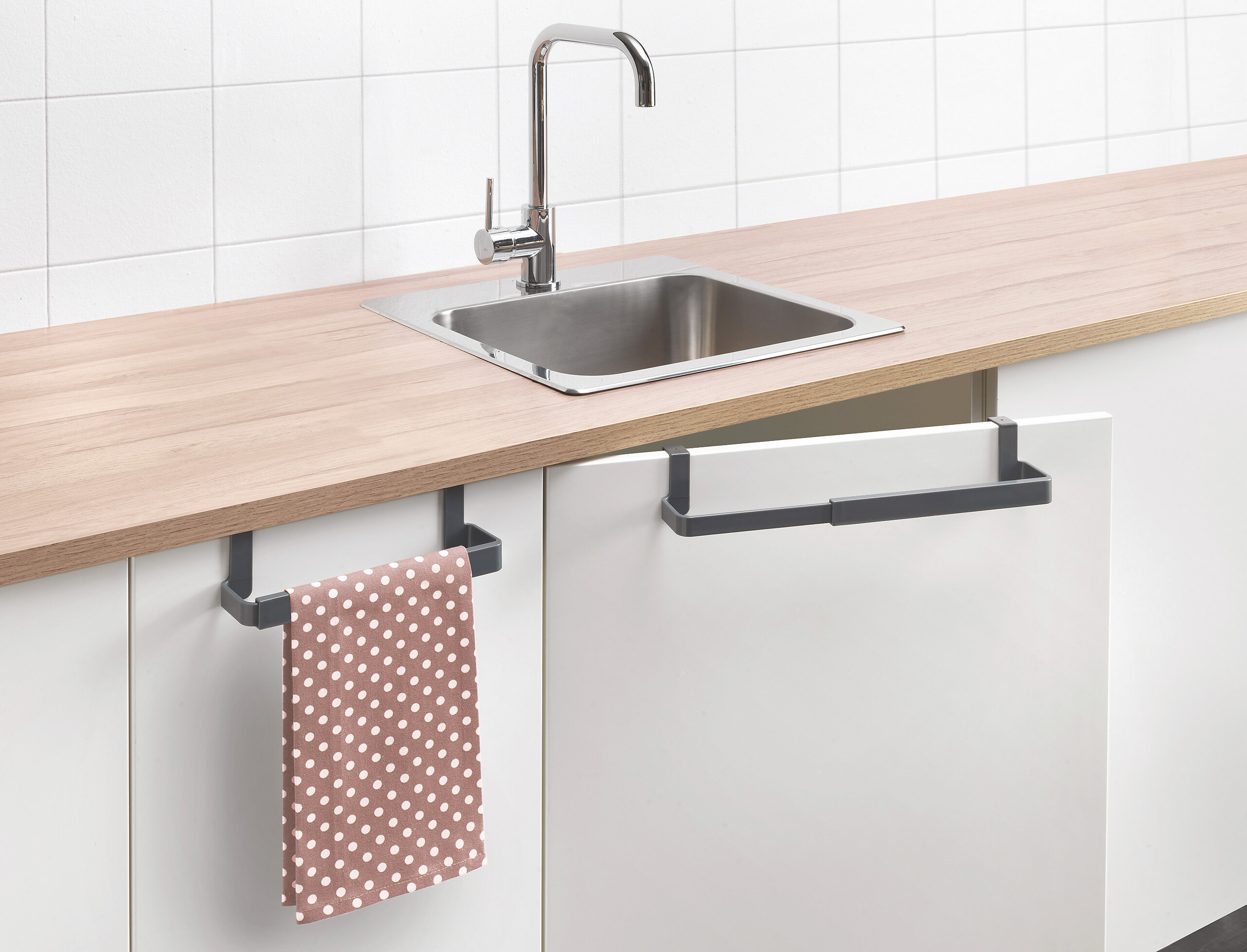 Metaltex Handtuchhalter schwarz Kunststoff