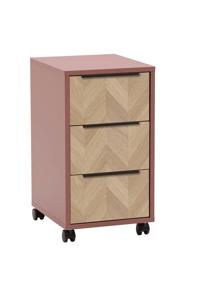 Rollcontainer Piazza braun B/H/T: ca. 32,6x59,7x39,1 cm