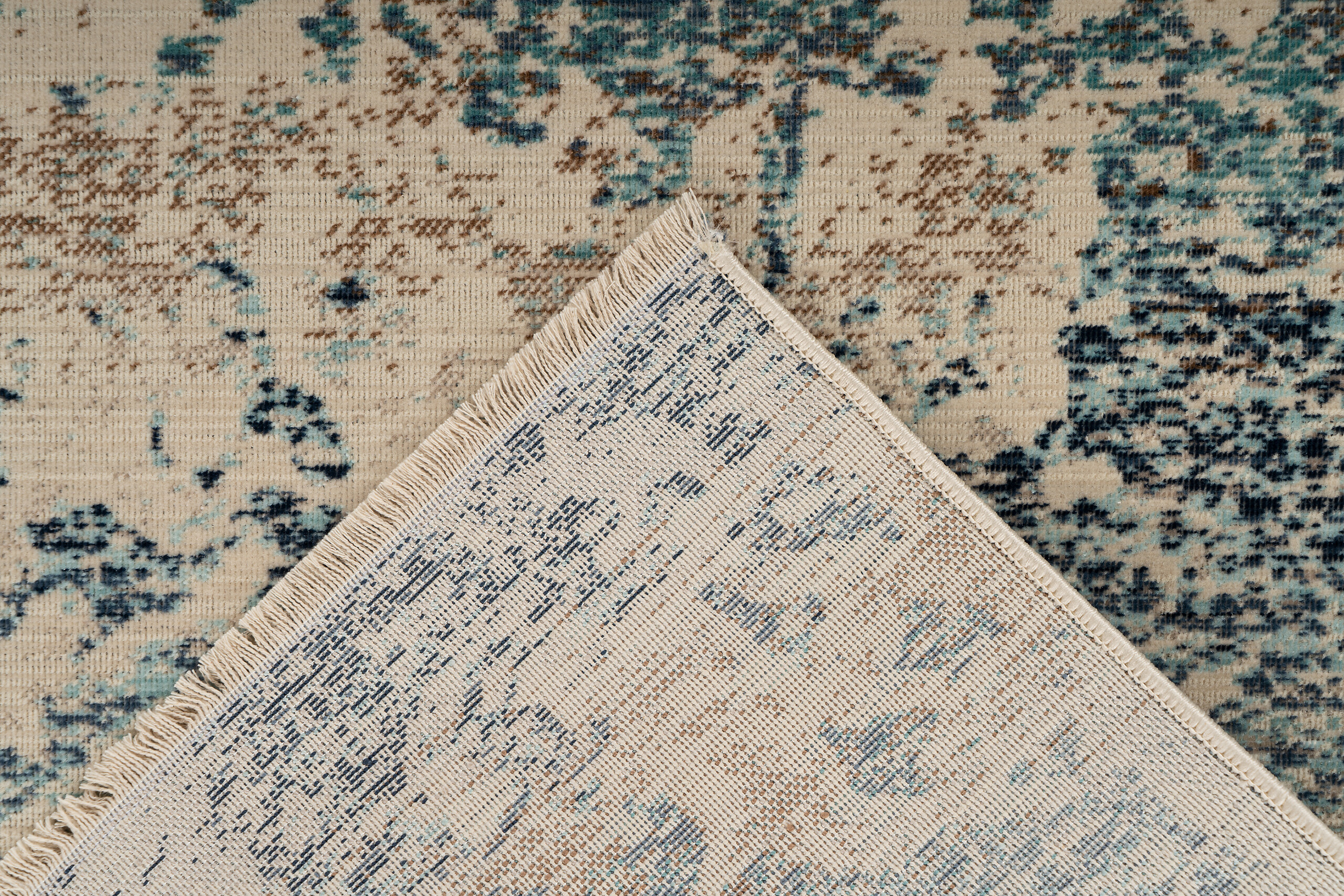 Kayoom Kurzflorteppich Charin 325 blau B/H/L: ca. 160x0,35x230 cm