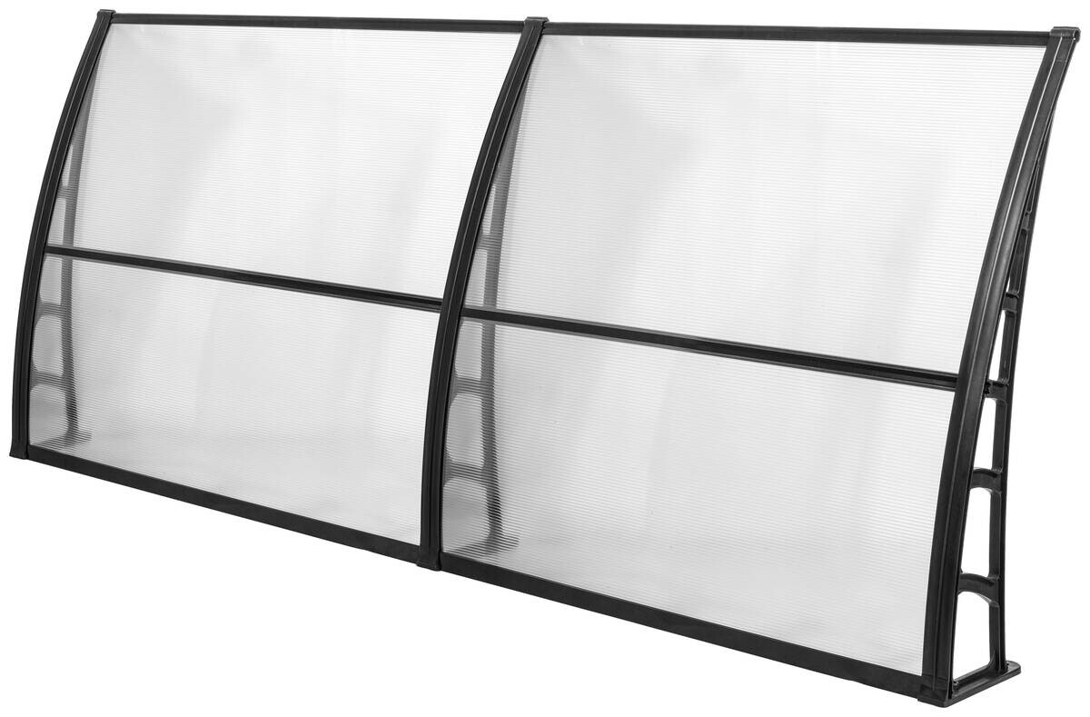 Brosplast Vordach transparent B/H/L: ca. 240x23x105 cm