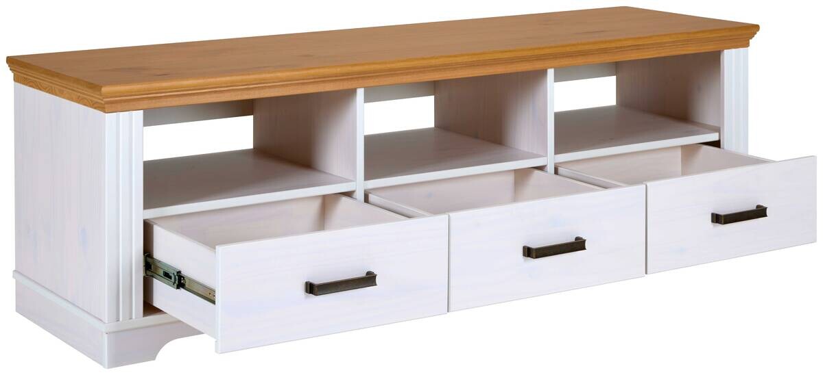 TV-Lowboard Maluno weiß lackiert B/H/L: ca. 48,3x53,2x166,4 cm