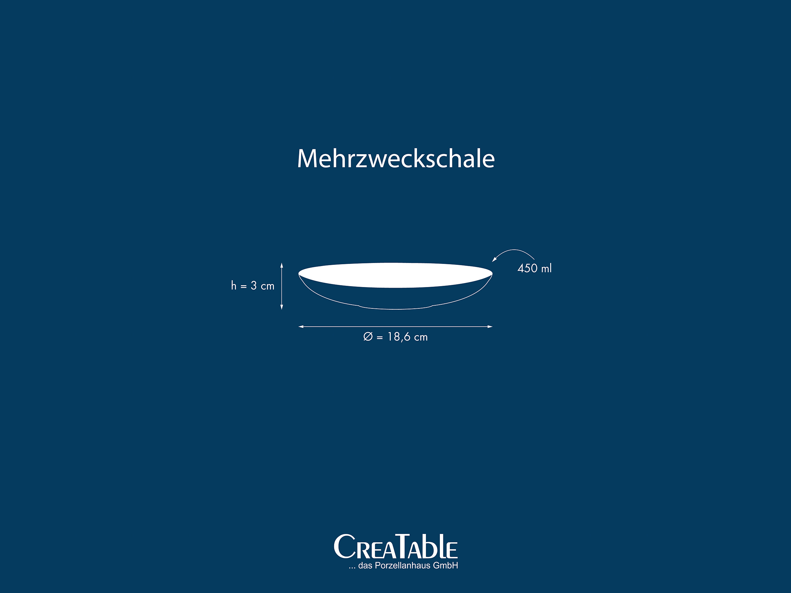 CreaTable Mehrzweckschalen Safari mehrfarbig Steinzeug D: ca. 18,6 cm