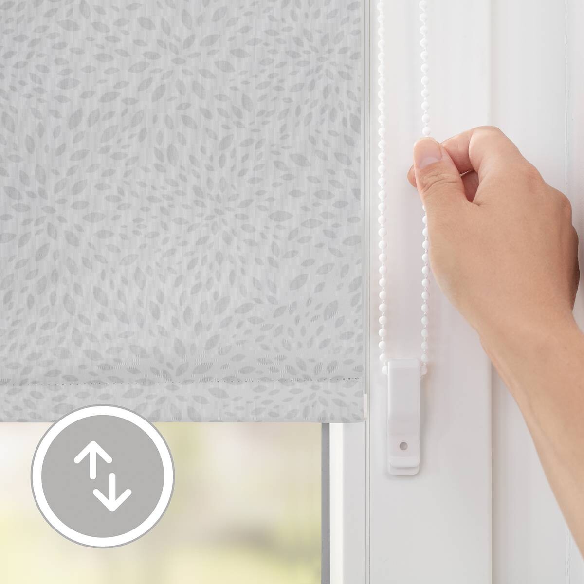 LICHTBLICK Thermo Klebe-/Klemmrollo Verdunklungsqualität weiß B/L: ca. 80x150 cm