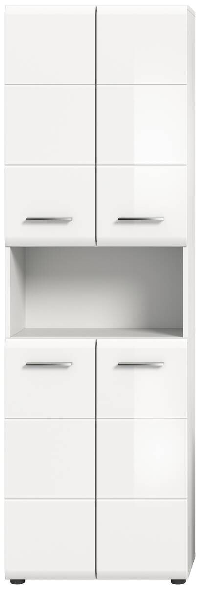 Badhochschrank ICE weiß weiß Hochglanz B/H/T: ca. 60x185x30 cm